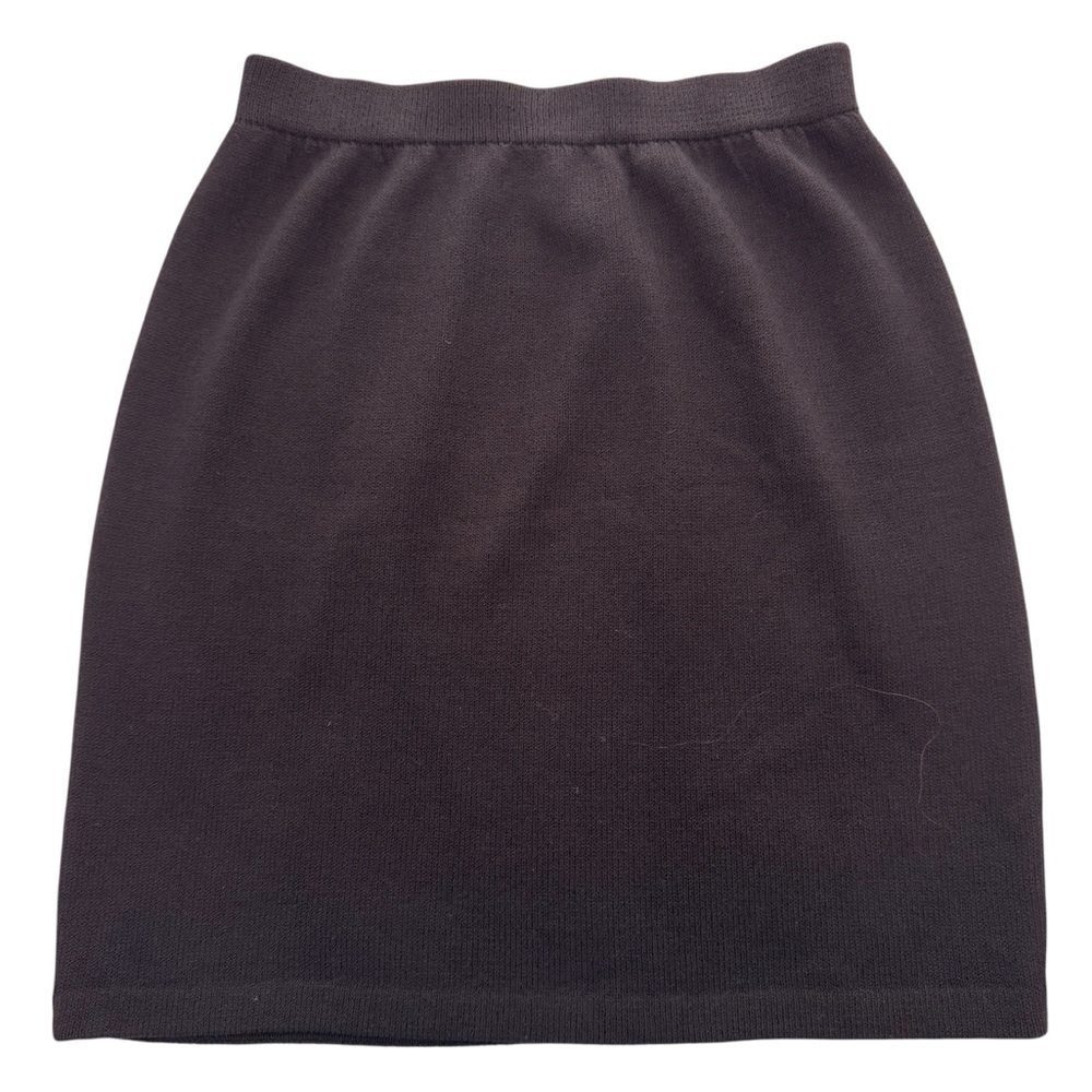 St John Basics Santana Black Knit Skirt Size 10